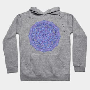 Lilac Spring Doodle Flower Hoodie